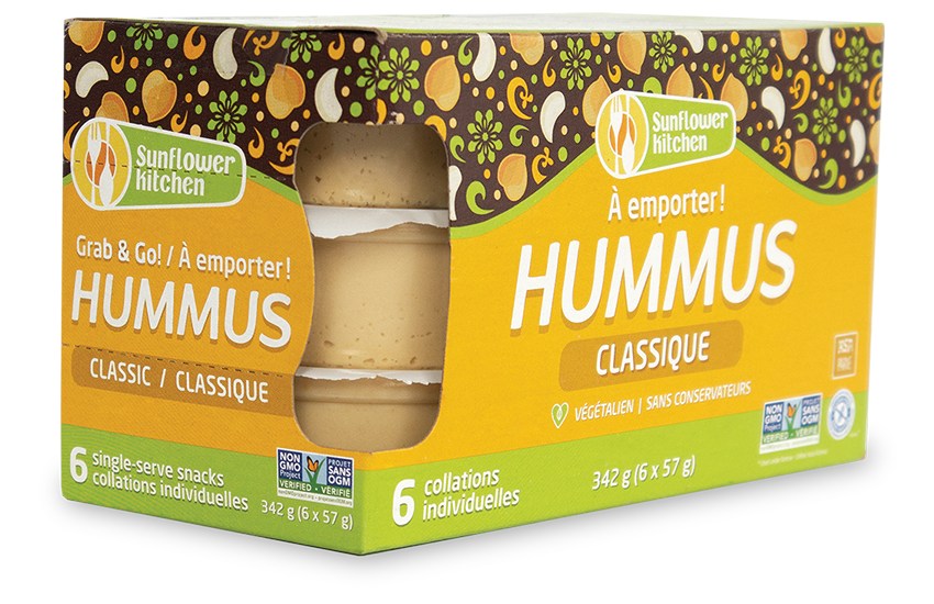 Grab & Go! Classic Hummus — 6 single-serve snacks, 342 g (6 x 57 g)